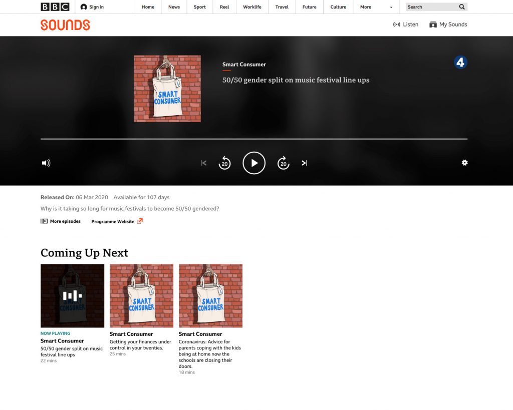BBC Sounds: Smart Consumer
